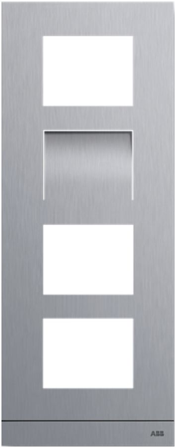 Abdeckrahmen Video ABB-Welcome, für 1/4 (4 Module), Ed-St gebürstet