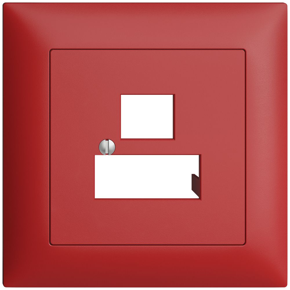 UP-Frontset EDIZIOdue berry 88×88mm 3×RJ45