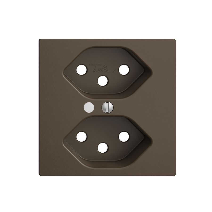 Kit frontale EDIZIOdue coffee 60×60mm 2×T13 con lente