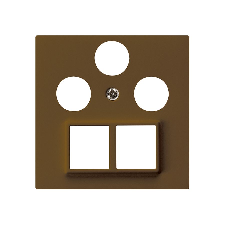 Placca frontale HMS kallysto per R/TV/SAT marrone