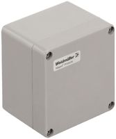 Gehäuse Polyester Weidmüller POK 122×120×90mm glasfaserverstärkt silbergrau