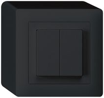 Interruttore AP kallysto 3/1L+AR/1L nero