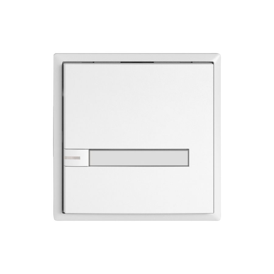 Poussoir universel EDIZIO.liv UNI SNAPFIX® 5…48V a.LED 1× comm.1T étiqu.bc