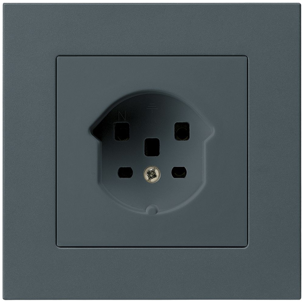 UP-Steckdose HA kallysto.pro Typ 25 mit Steckklemmen anthrazit