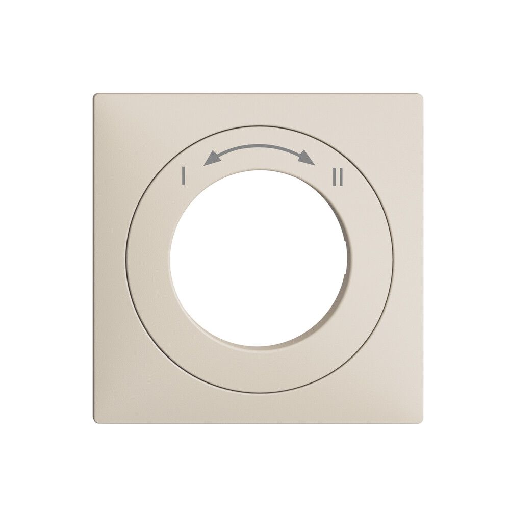 Kit frontal EDIZIOdue I<->II crema 60×60mm pour contact pivotant