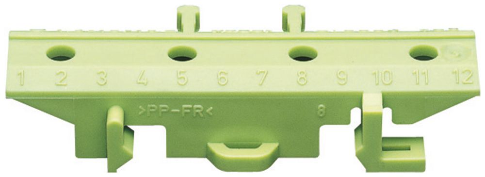 Sockel Hager für PE-Klemmen grün/gelb