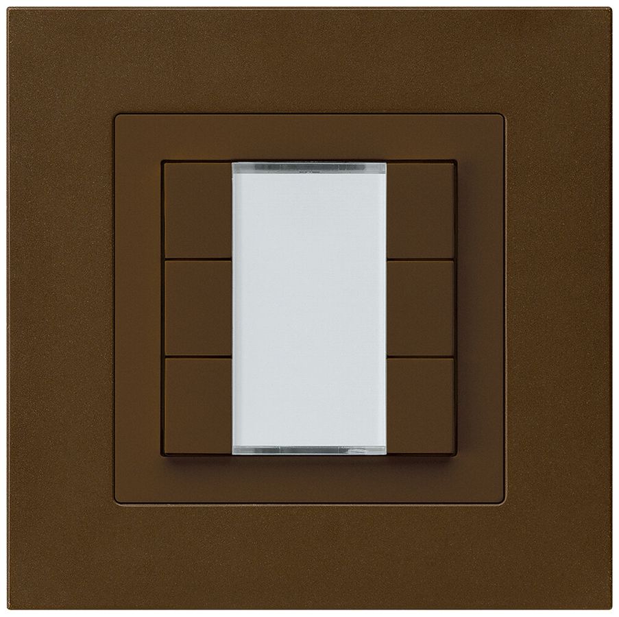 UP-Taster kallysto.pro KNX 6×s/e-link braun