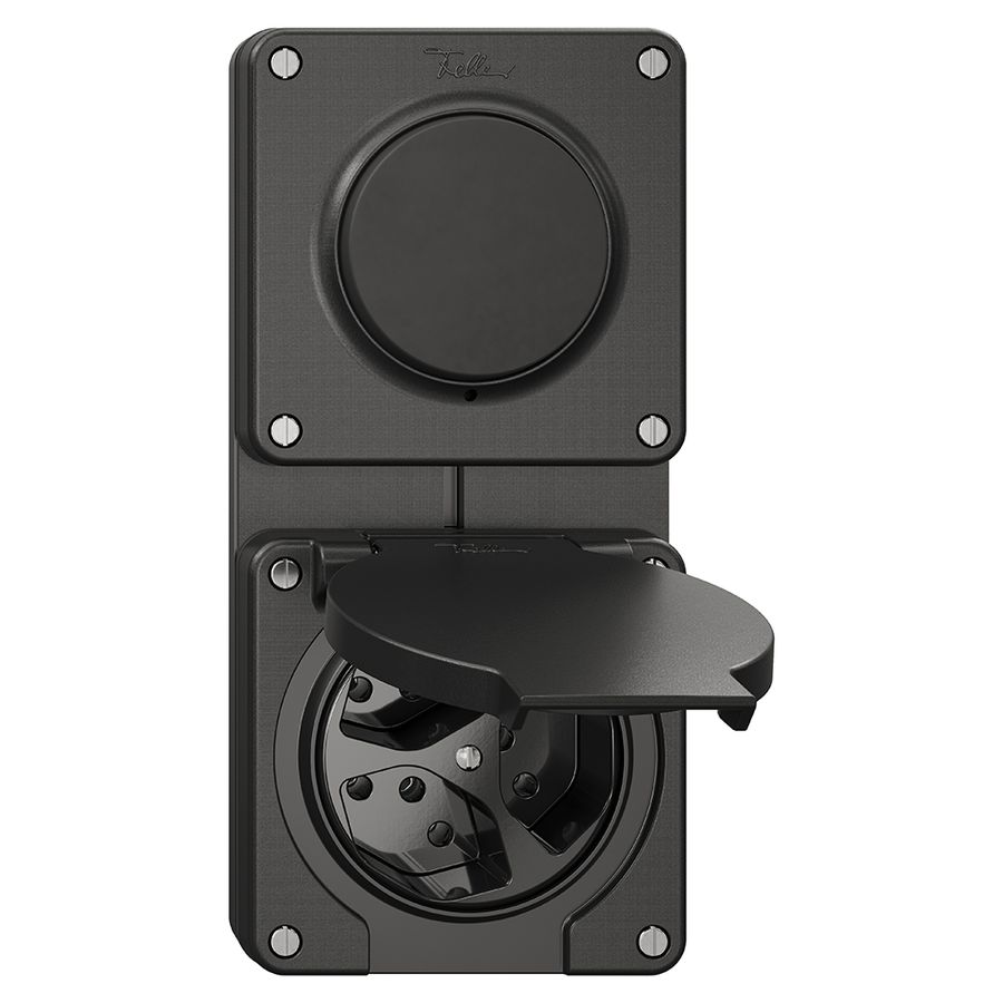 Combinaison NUP NEVO, interrupteur à poussoir schéma 3/1L + prise 3×type 13, no