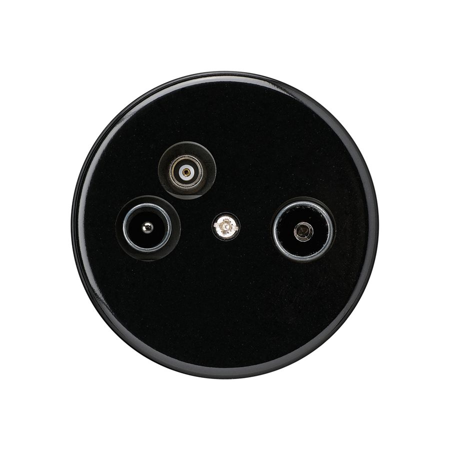 Presa d'antenna INC TV-R-dati basico A 19dB nero