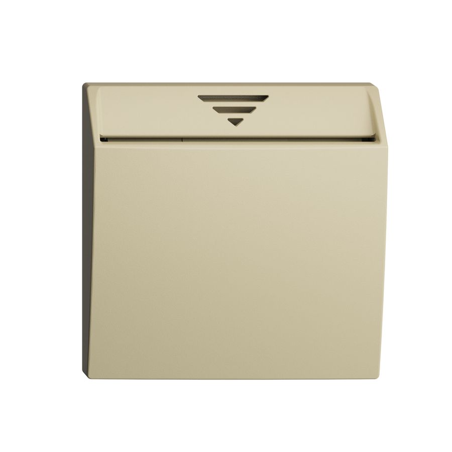 Frontset EDIZIOdue vanille 60×60mm zu Hotelcard 230VAC