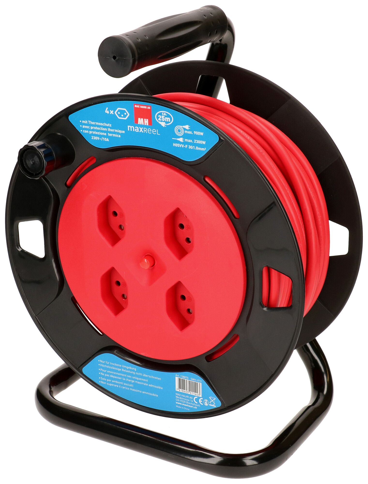 Kabelrolle MH REEL 4×T13 25m IP20 sz