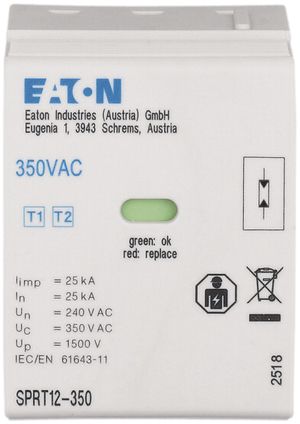 Modulo di protezione contro le sovratensioni Eaton, interno SPRT12 L