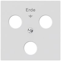 Placca frontale Hager kallysto per presa di terra a 3 spine Woertz bianco