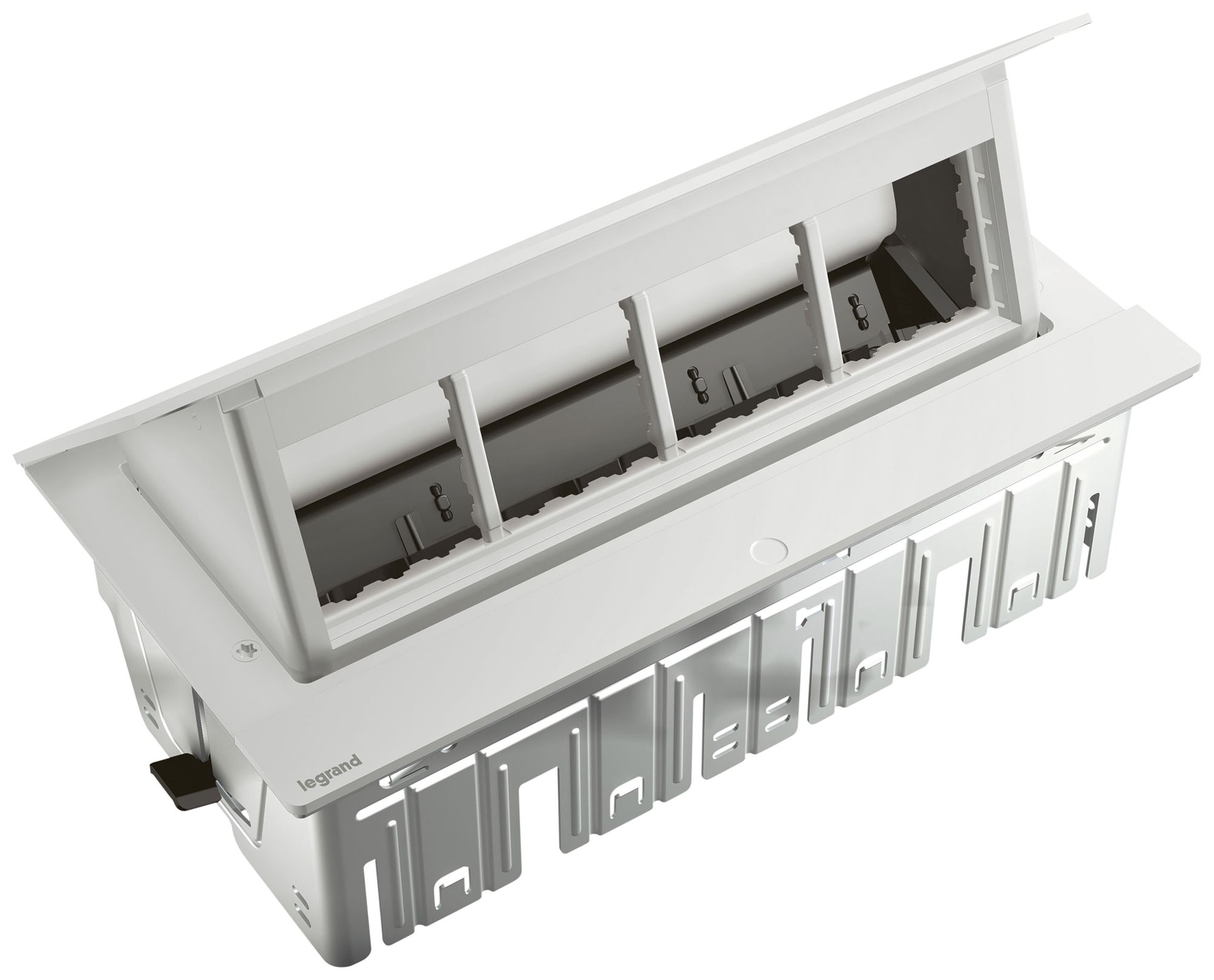 Tischsteckdose POP-UP für 8 Module Mosaic weiss