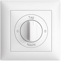 Kit front. 0-Tag-0-Nacht EDIZIOdue blanc 88×88mm pour interr.rot