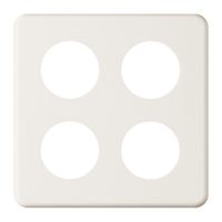 Abdeckplatte 2×2 4×43mm weiss