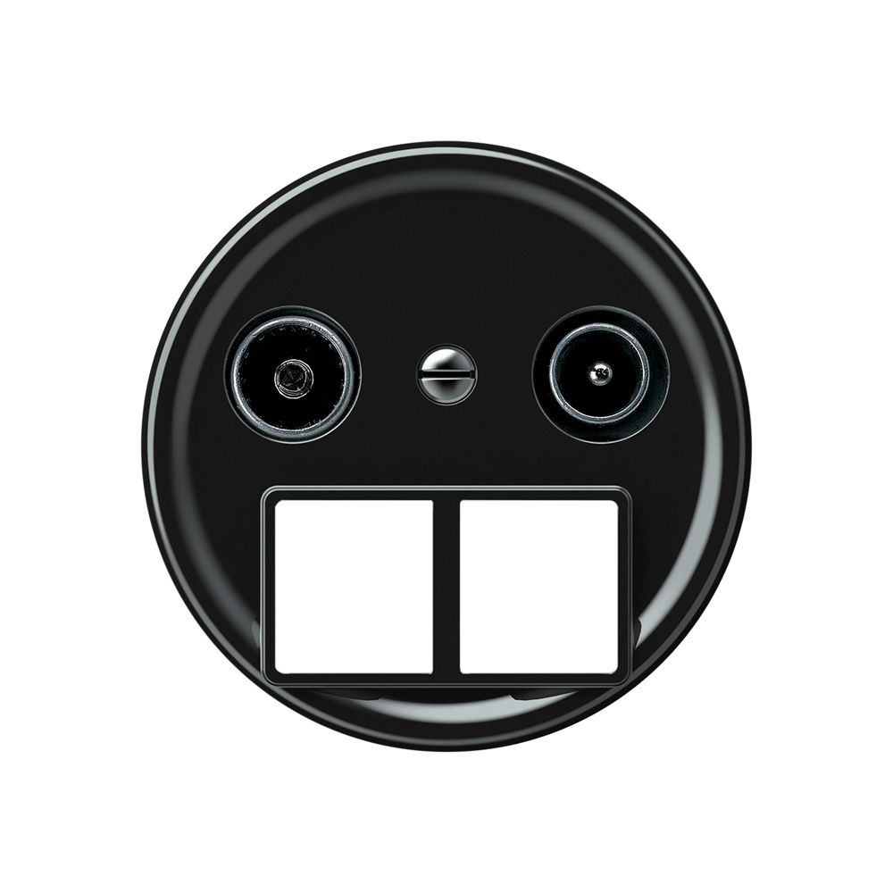 Presa multimedia TV-R origin cassetta passante 15dB 1.7dB nero