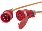 Câble de rallonge Steffen EPR-PUR 5×4mm² 5m CEE32/5 pour l'industrie orange