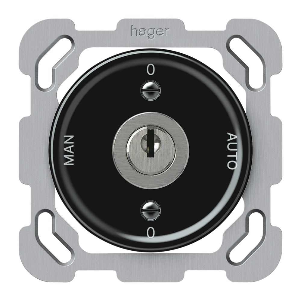 Interruttore a chiave INC origin comm.2/1L 16A 250V 0-AUTO-0-MAN 77×77mm ne