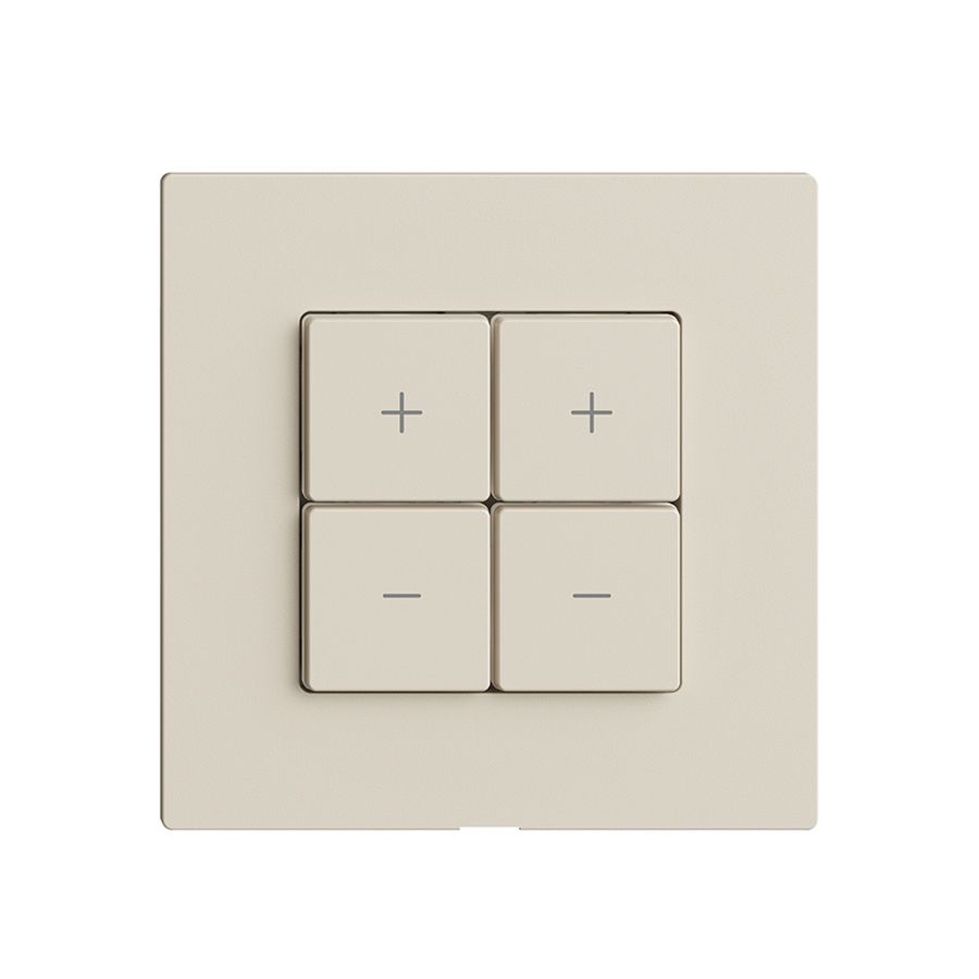 Abdeckset zu Dimmer 2K/4T Edue Wiser crema