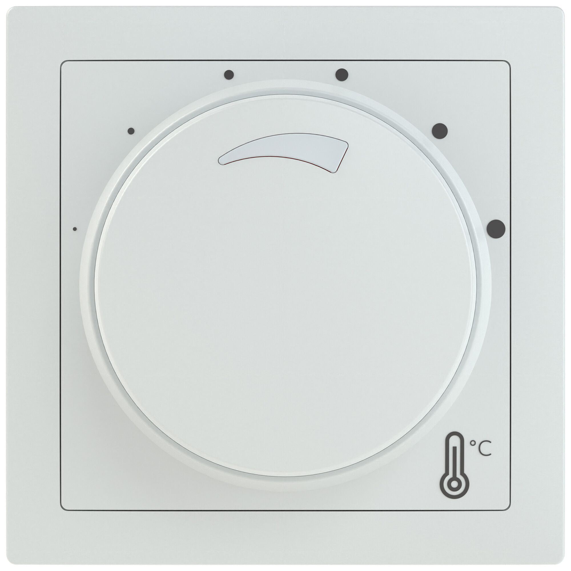 AP-Raumthermostat ABB SIDUS heizen/kühlen NO 230VAC/10A 5…30°C ws