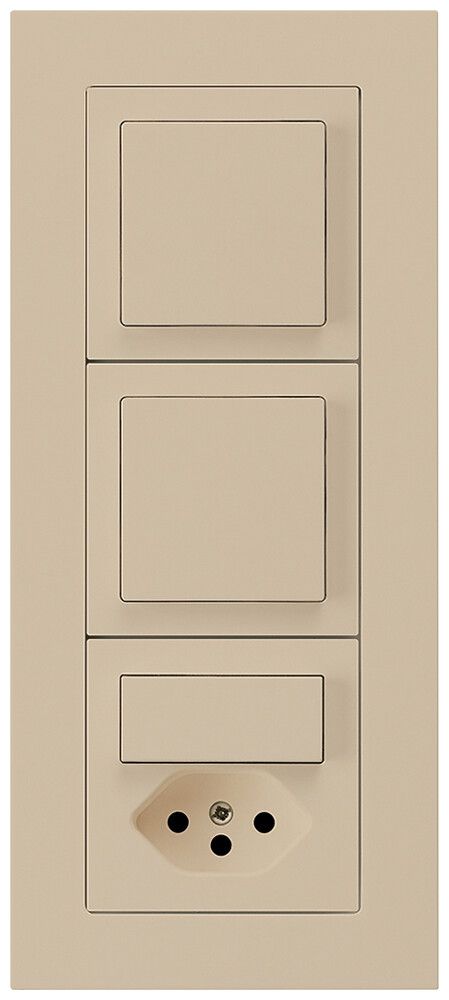 UP-Kombination kallysto.pro Gr.I-I-I vertikal 2×Schalter S3+S3/Typ 13 beige
