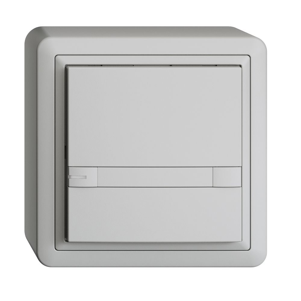 Poussoir KNX RGB AP EDUE, 250mW, a.LED RGB, papier, 1×pouss., C.2×T., grc