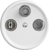 Antennendose TV-R-SAT STANDARDdue SNAPFIX® DB52 Stichdose ws