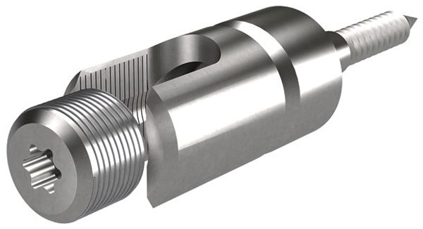 Leitungshalter Flury AV 20, Cu vernickelt für Draht, Leiter Ø6…8mm