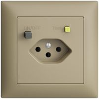 Prise ENC EDIZIOdue T13 FI 30mA FMI, sand