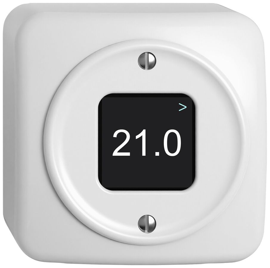 AP-Raumtemperatursensor STANDARDdue Wiser SNAPFIX® 230V 5…30°C weiss