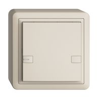 AP-KNX-Taster RGB EDUE, 250mW, m.RGB-LED, 1×Taste, 2×Tastenbelegung, crema