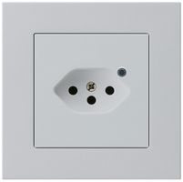 UP-Steckdose Hager kallysto.pro 1×T13 beleuchtet C lichtgrau