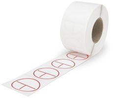 Etikettenrolle WAGO Ø40mm weiss/rot 750 Stk./Rolle, unbedruckt, T