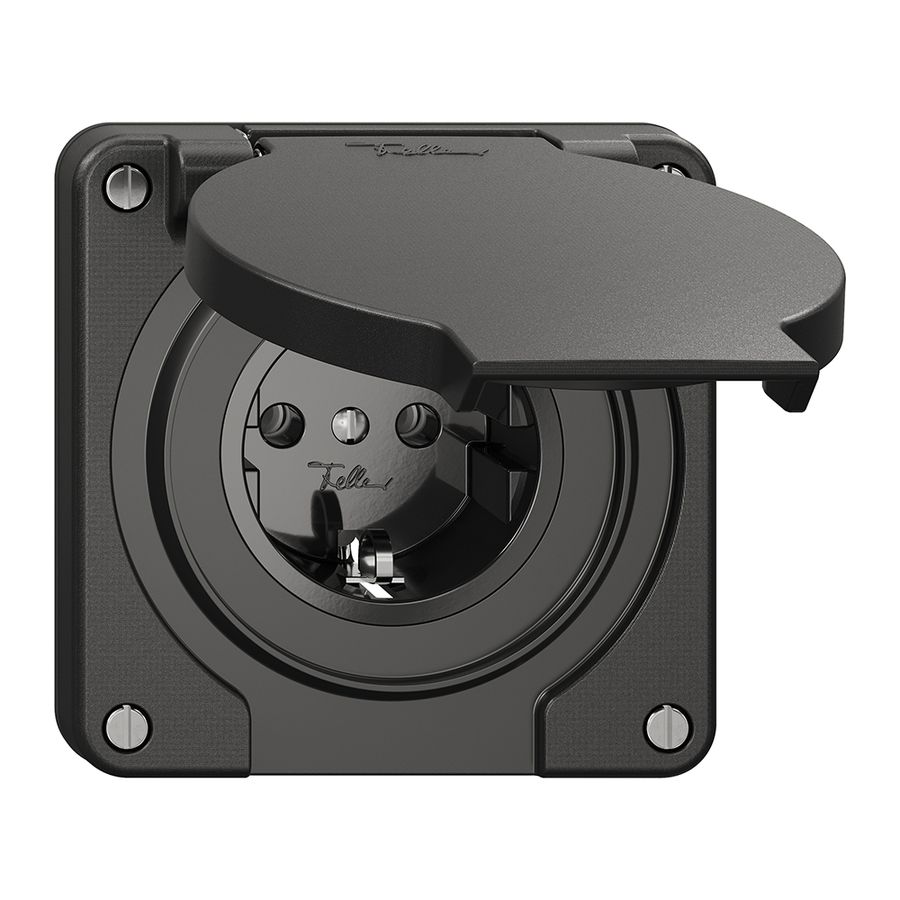 Steckdose NEVO N.CO Schuko, schwarz