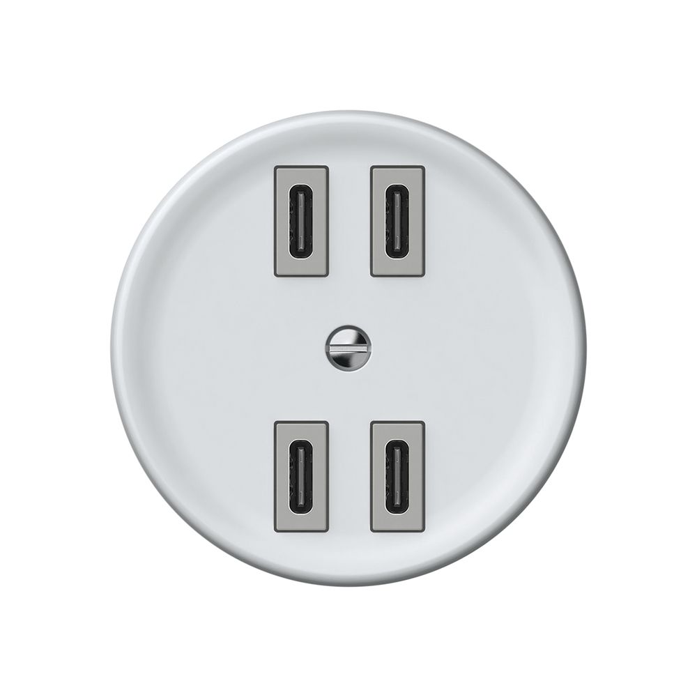 Presa di carica USB origin 4×USB-C 4000mA 5V bianco