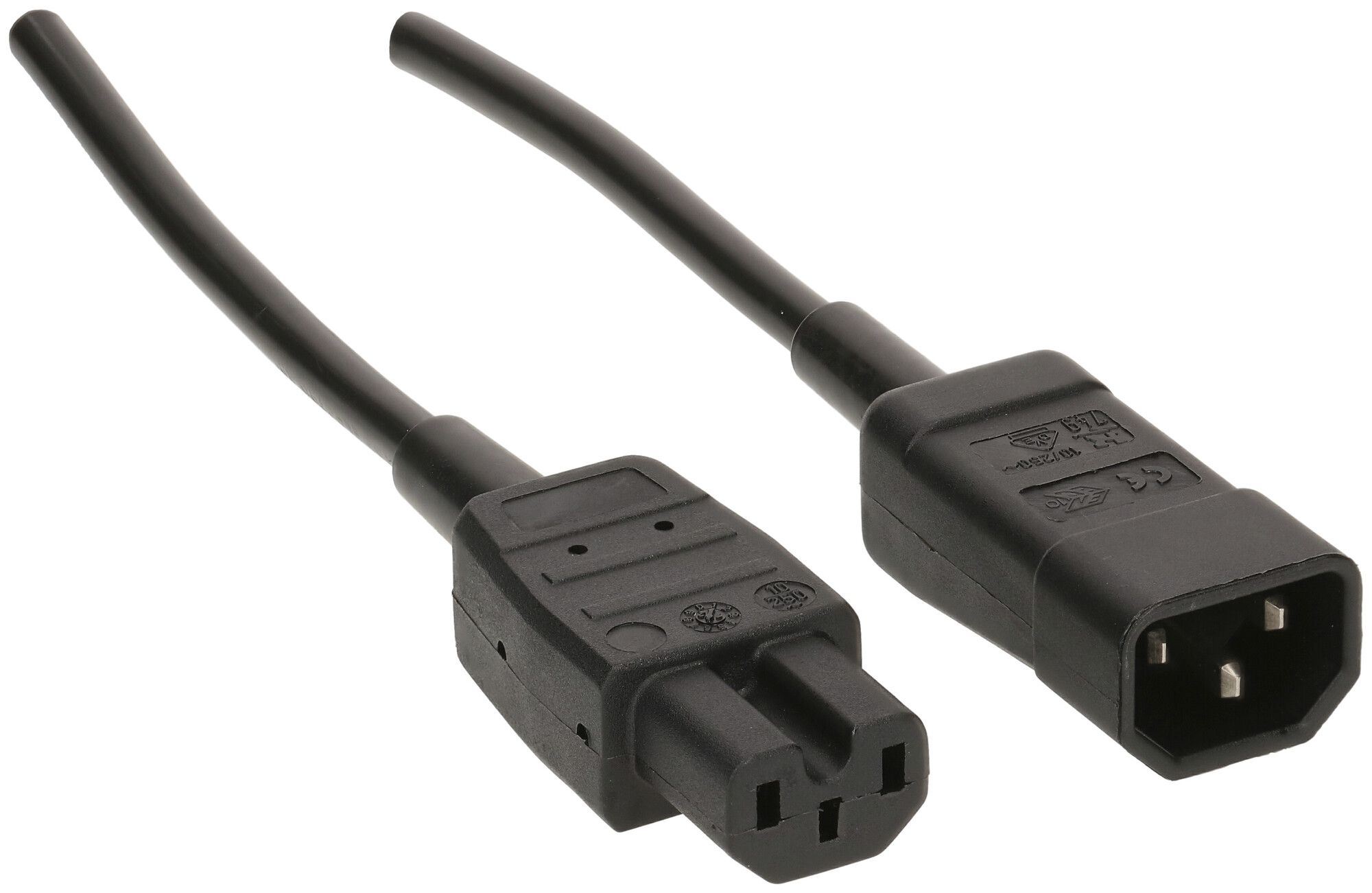Apparatekabel MAX HAURI C14/C15 Td 3×1mm² 2.5m schwarz