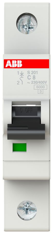 Leitungsschutzschalter ABB S201-C8 8A C 6kA