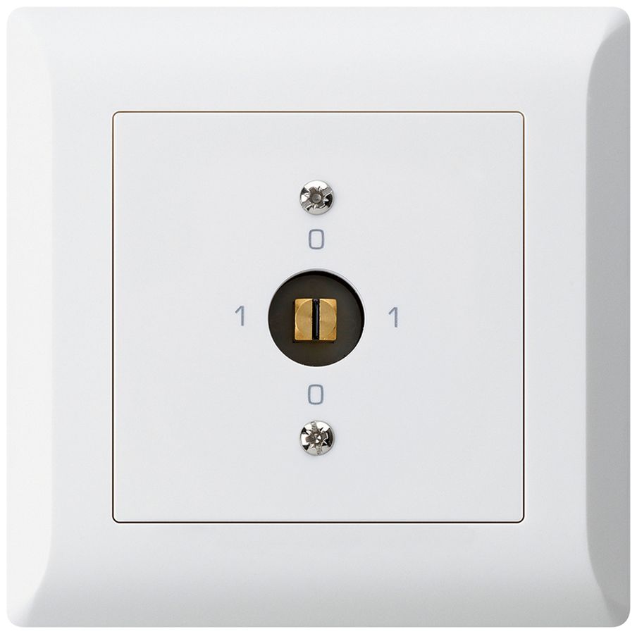 UP-Steckschlüsselschalter kallysto.line 0/1L weiss