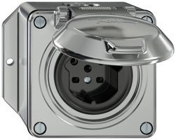 Presa AP ELEMENT SNAPFIX® 1×tipo 15 10A 440V con coperchio IP20 all