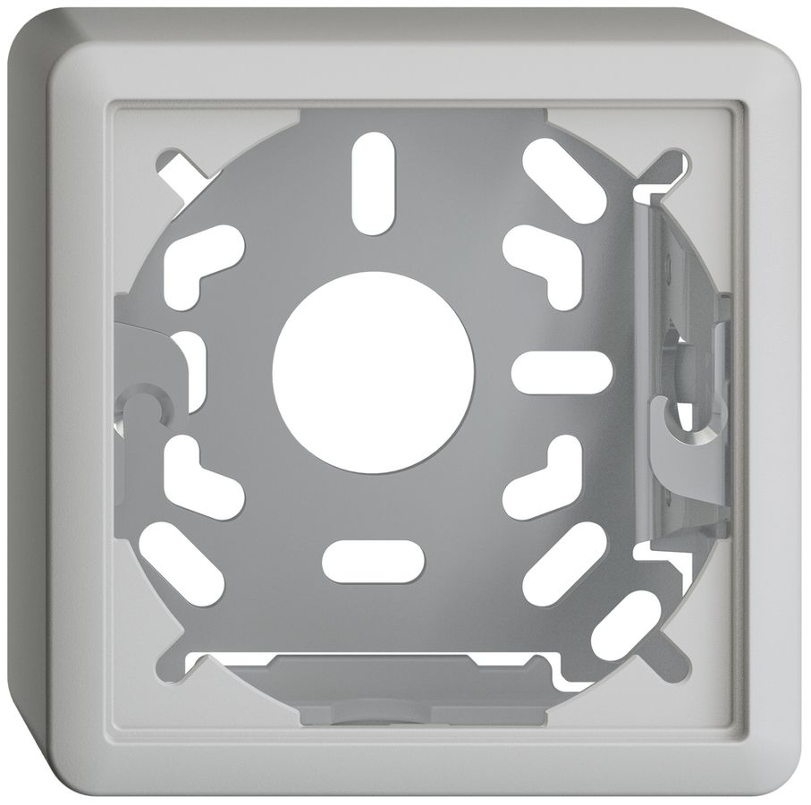 Kappe mit Grundplatte 39mm EDIZIOdue hellgrau