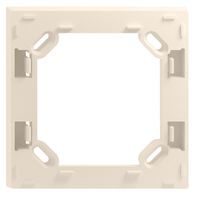 Cadre intermédiaire ENC 90×90×15mm, p.cadre de recouvrement Edue 88×88mm crema