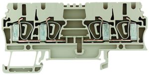 Durchgangs-Reihenklemme Weidmüller ZDU 2.5/2X2AN Zugfeder 2.5mm² 2L TS35 beige