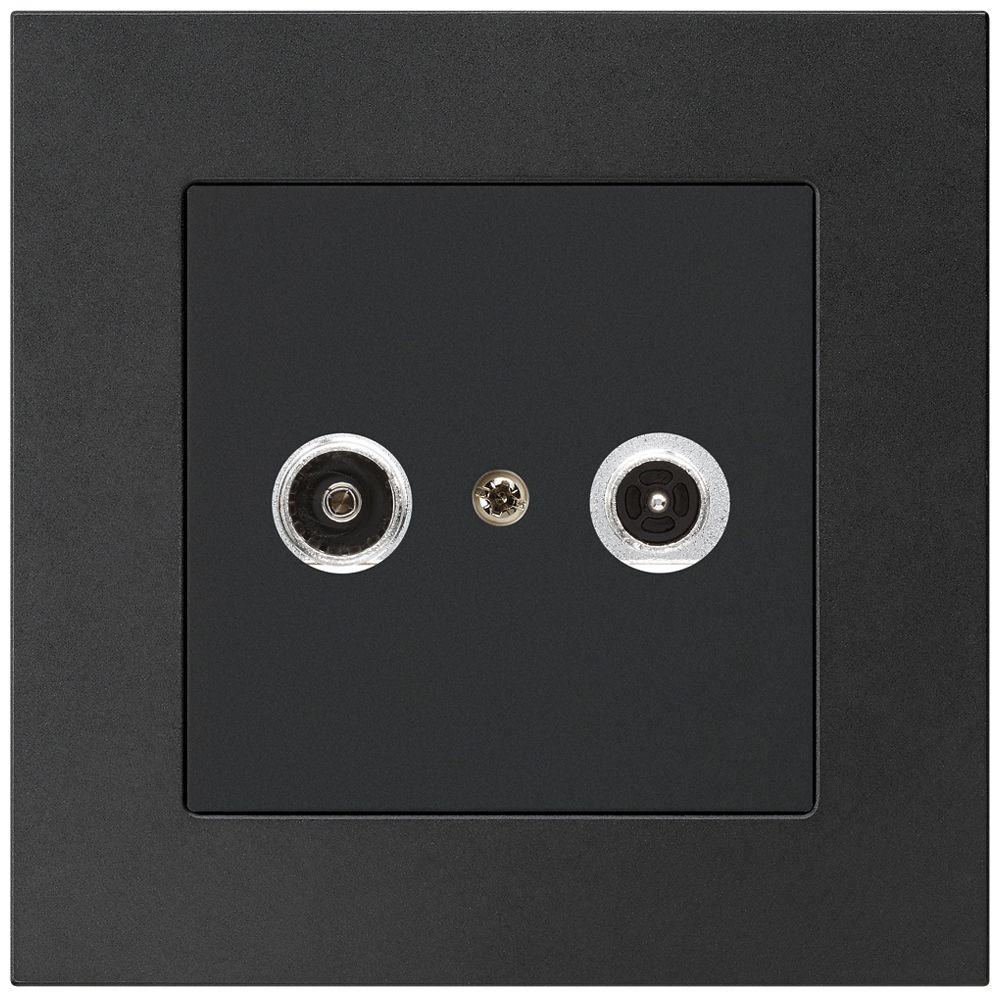 UP-Antennendose kallysto.pro R/TV 14dB 2GHz schwarz