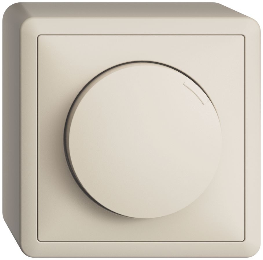 AP-Drehdimmer EDIZIOdue 20…300W Phasenabschnitt crema