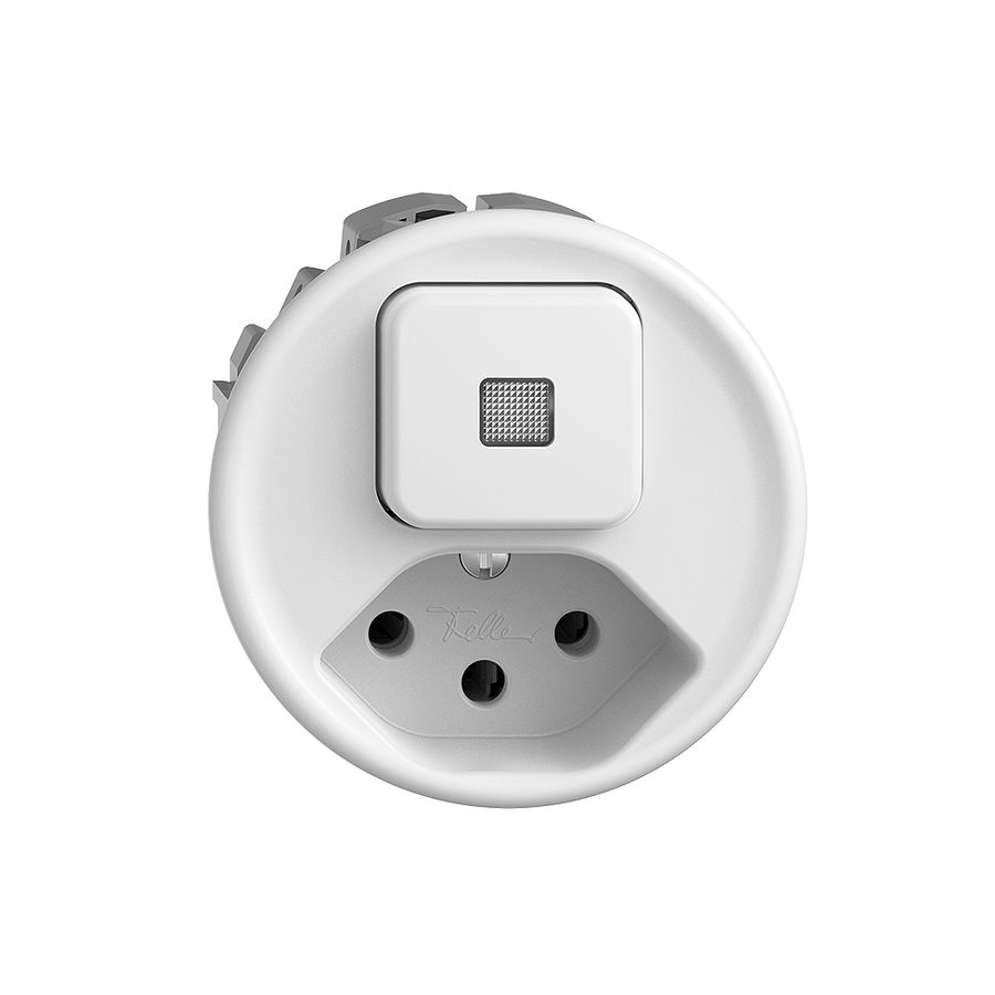 Leuchtkombination KS 3/1L+T13 STANDARDdue weiss mit Linse, LED gelb