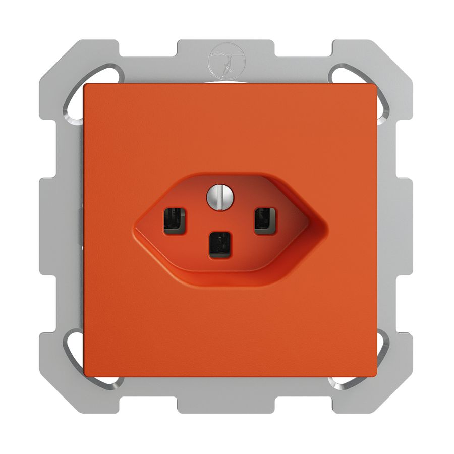 UP-Steckdose EDIZIOdue T23 16A orange, mit Steckklemmen