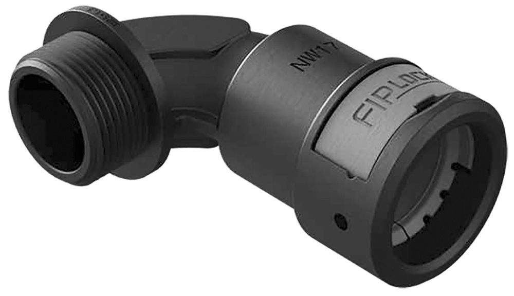 Verbinder 90° Plica FIPLOCK Nennweite 29 P29-12 schwarz