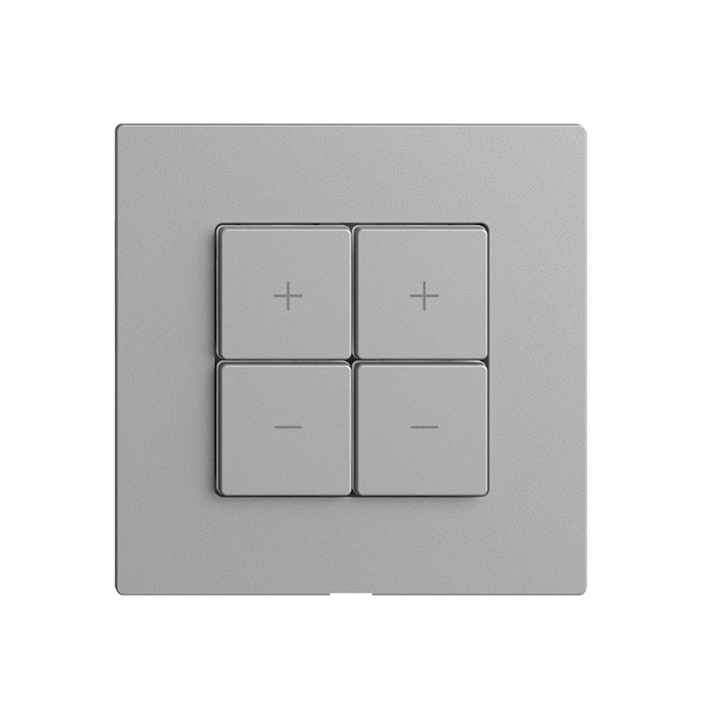 Abdeckset zu Dimmer 2K/4T Edue Wiser silver