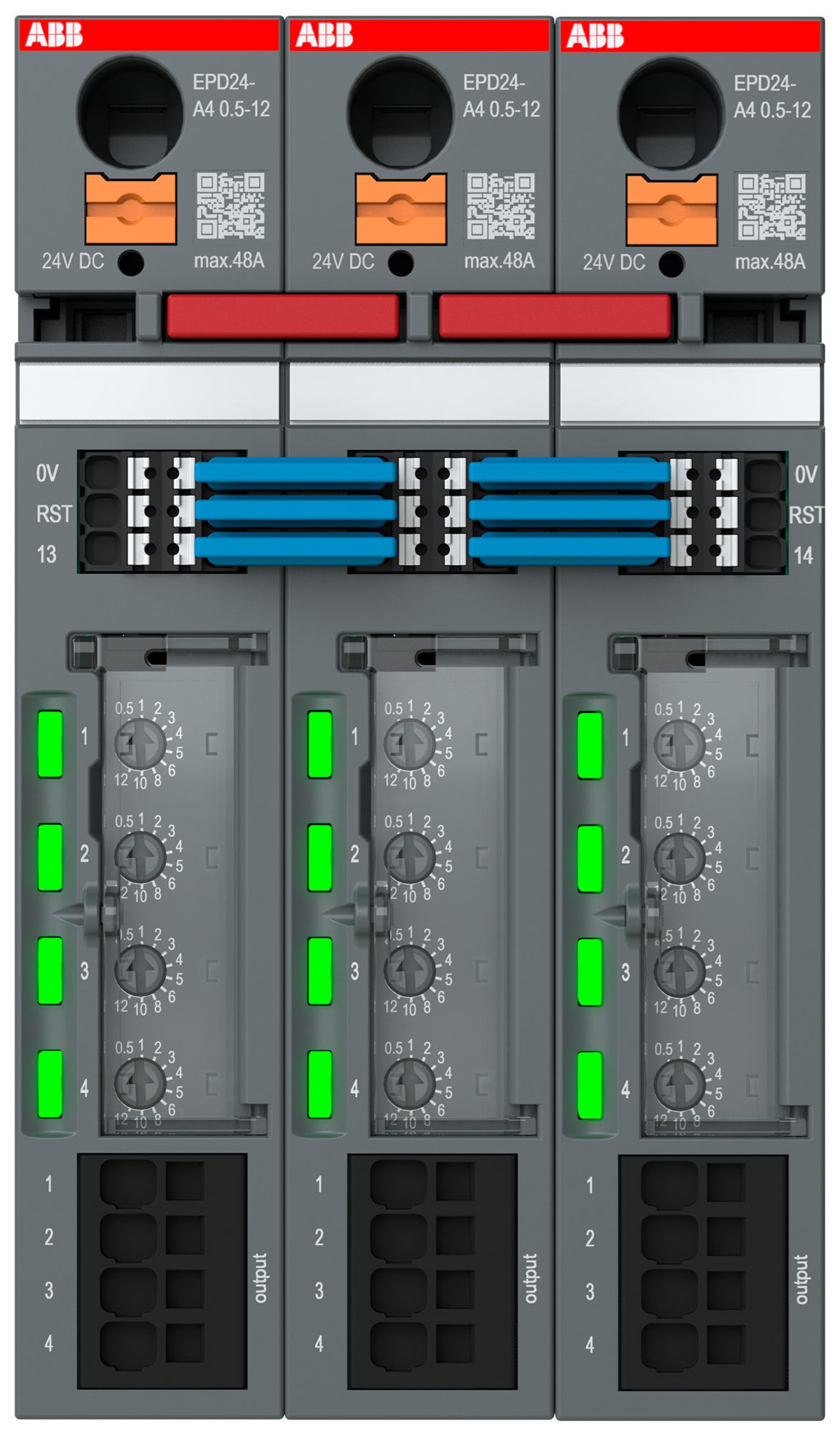 Geräteschutzschalter ABB EPD24-A4 24V elektronisch 0.5…12A NO